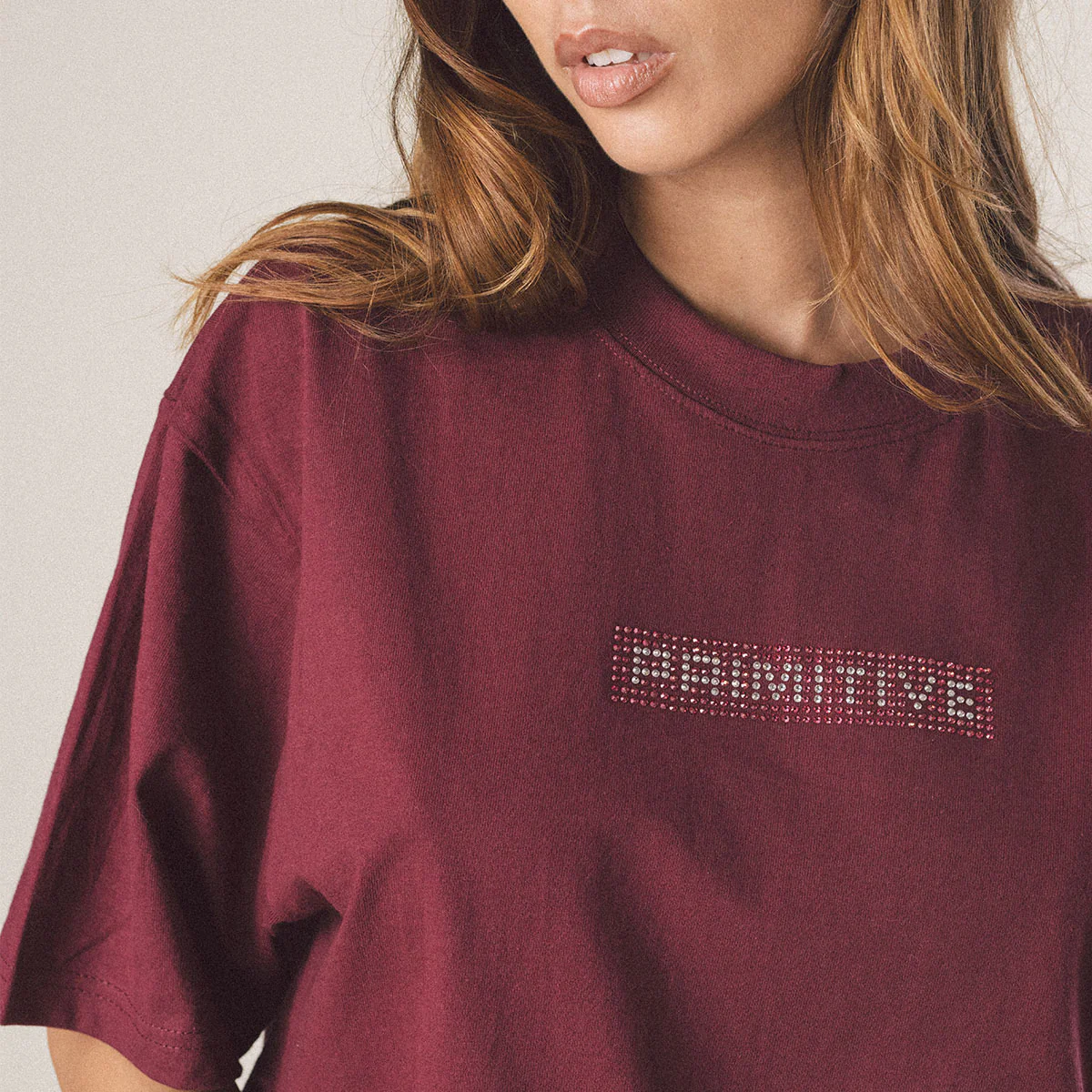 BOXED RHINESTONE BOXY TEE - Image 5