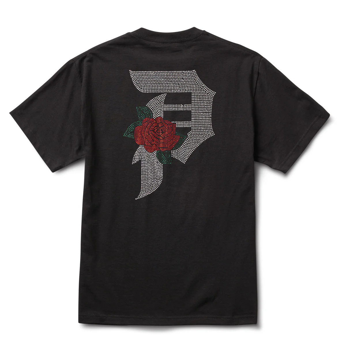 DIRTY P RHINESTONE ROSE TEE - Image 2