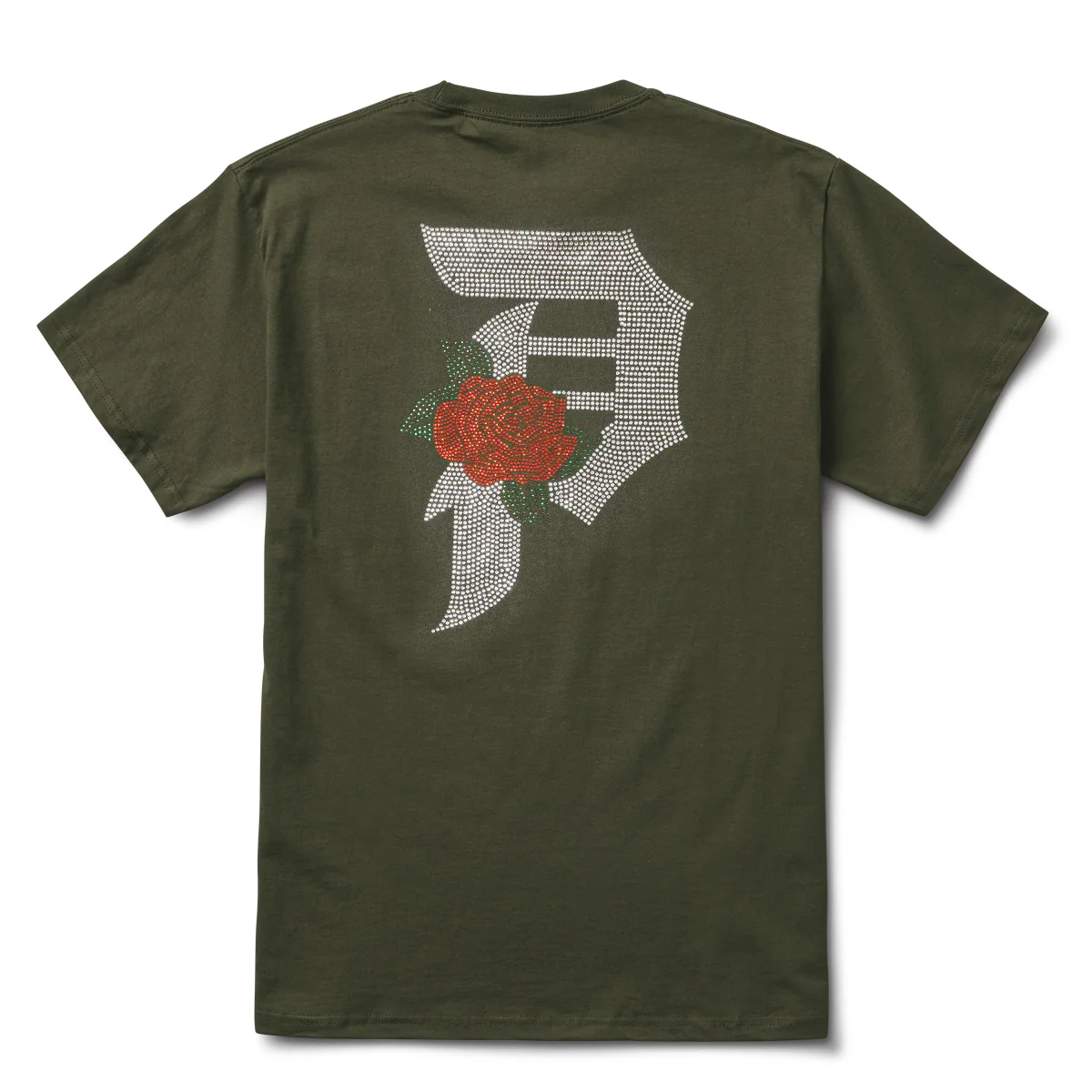 DIRTY P RHINESTONE ROSE TEE - Image 3